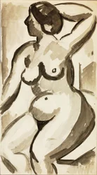 Nudo femminile seduto