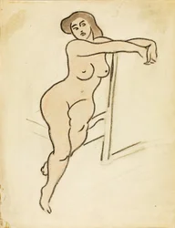 Nudo femminile seduto