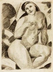 Nudo femminile seduto