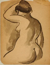 Nudo femminile seduto