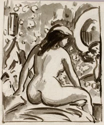 Nudo seduto