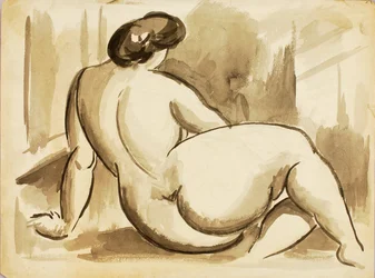 Nudo femminile seduto