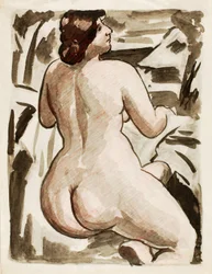 Nudo femminile in piedi