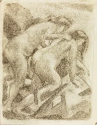 Due figure femminili nude