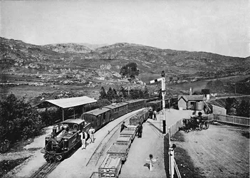 Ffestiniog Railway: Stazione di Tan-Y-Bwlch, c1896