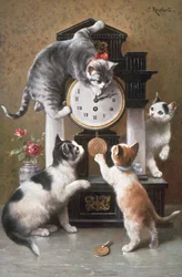 Cartolina con gatto