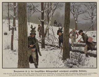 Soldati prussiani che evitano la cattività francese, gennaio 1807