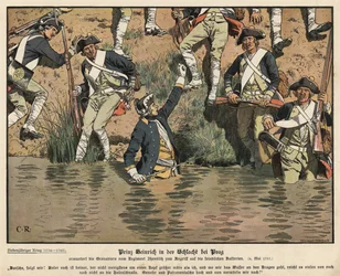 Il principe Enrico di Prussia alla battaglia di Praga