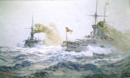 Manovre della flotta tedesca in alto mare, c.1900