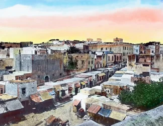 Nord del Marocco, Tangeri, Città Vecchia, data immagine: circa 1910. Archivio Carl Simon