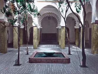 Nord del Marocco, Tangeri, cortile di un