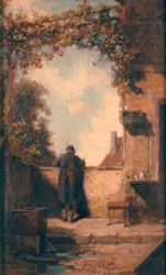 Vecchio signore sulla terrazza
