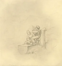 Al pozzo, metà-fine 19° secolo, c1924