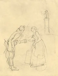 Der Schüchterne Freier, metà-fine XIX secolo, c1924