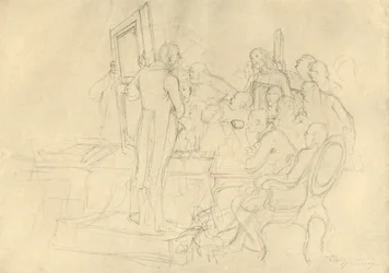 Die Kunstauktion, metà-fine XIX secolo, c1924