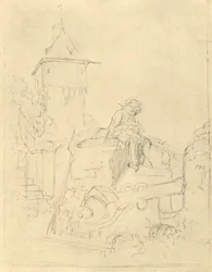 Die Schildwache, metà-fine XIX secolo, c1924