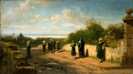 Collegio femminile in passeggiata