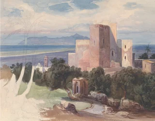 Veduta su Terracina con Monte Circeo