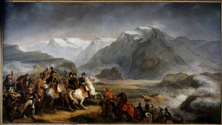 Generale Napoleone Bonaparte alla battaglia di Rivoli