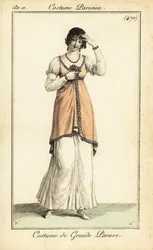 Donna in costume molto formale, Parigi
