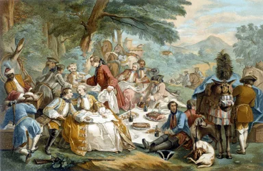 Pranzo di caccia - dopo Carle Van Loo