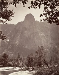 Sentinel Rock, Yosemite, ca. 1872, stampato ca. 1876