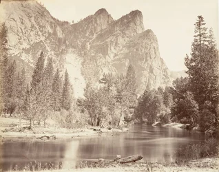 I Tre Fratelli, Yosemite, ca. 1872, stampato ca. 1876