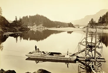 Ruota Galleggiante per Salmoni, Cascate, 1867