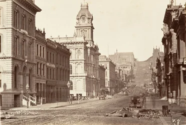 Lato sud di California Street, 1864, stampato ca. 1876
