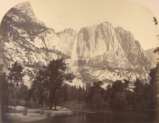 Cascate di Yosemite, vista del fiume, 2637 piedi, 1861