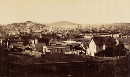[Fronte della città dalla collina di Rincon nel 1860].