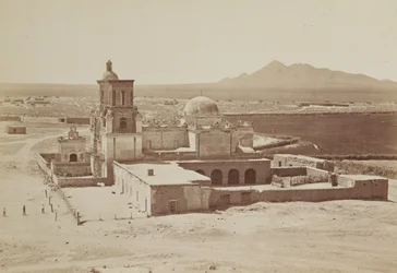 Veduta generale della missione di San Xavier, Arizona