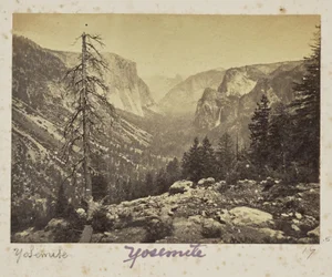 La valle di Yosemite, dal sentiero di Mariposa, valle di Yosemite, contea di Mariposa, California (n. 1138)