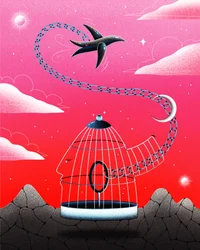 Chiedersi la libertà, 2020 (illustrazione digitale)