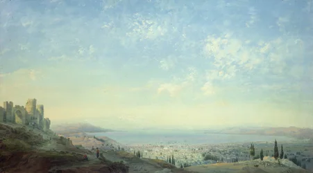 Smirne dalla Cittadella sul Monte Pagus, la Penisola di Cesme e i Giardini di Bornora con la Costa di Focea, 1839