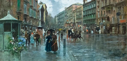 Napoli via Toledo: sembra che piova