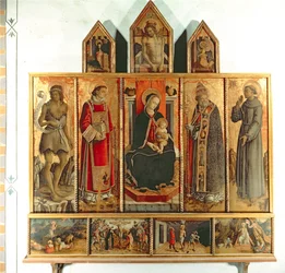 Madonna col Bambino e santi, polittico, 1468