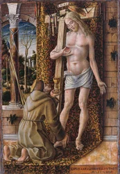 San Francesco raccoglie il sangue di Cristo