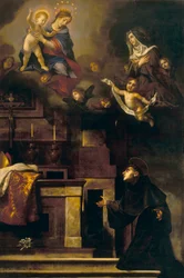 San Luigi di Tolosa e la Vergine