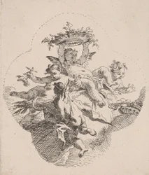 Putti che tengono fiori, 1725-75