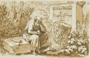 Schizzo per il frontespizio di Figure Originali