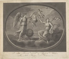 Allegoria su Galileo Galilei (Sette Pianeti dipinti da Raffaele d