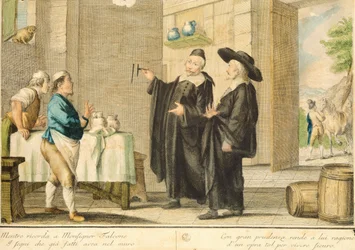 Prete Arlotto, di Carlo Lasinio (1759-1838), incisione colorata