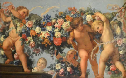 Amore e ghirlande di fiori