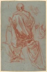 Studi di una figura inginocchiata