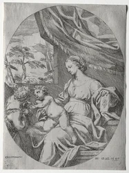 Vergine e Bambino con il piccolo San Giovanni, 1647