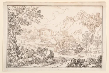 Disegno, Un paesaggio, 1770-86