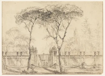 Disegno, Al cancello di una villa, 1770-86