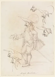 Disegno, Caricature, 1725-75 ca.