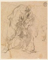 Disegno, Contadino con borsa, 1728-78